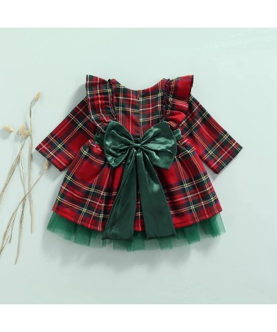 Baby Toddler Girls Clothes 2T 3T 4T 5T Buffalo Plaid Dress Infant 6 12 Months Christmas Outfits Princess Costumes $37.62 Kids...