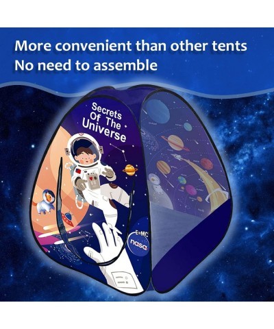 Spaceship Play Tent for Boys - Kids pop up Tent - Outer Space Tent - Indoor&Outdoor Space Play House with Flashlight Projecto...