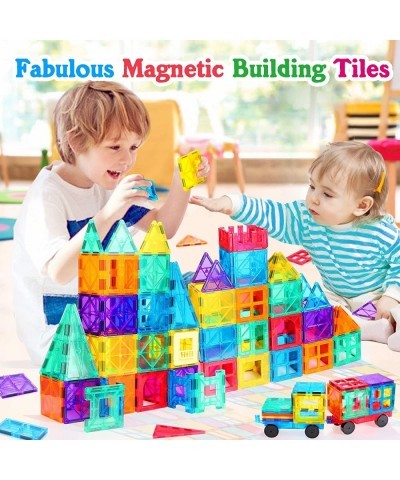 146PCS Magnetic Tiles Building Blocks Set for Kids Magnetic Blocks Magnet Tiles Building Toys 3D Clear Magnetic Toys Preschoo...