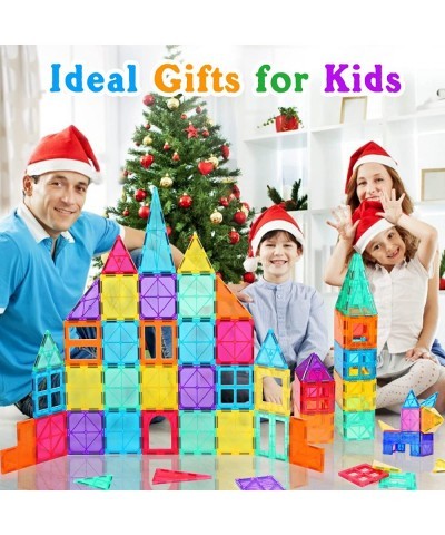 146PCS Magnetic Tiles Building Blocks Set for Kids Magnetic Blocks Magnet Tiles Building Toys 3D Clear Magnetic Toys Preschoo...