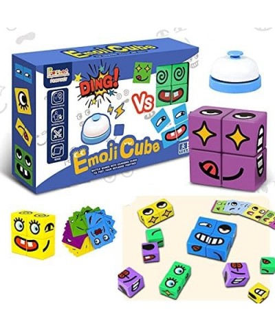 Expressions Matching Block Puzzle Educational Games Toy Face-Changing Cube Building Block for Kids Preschool 3 Years and Up $...