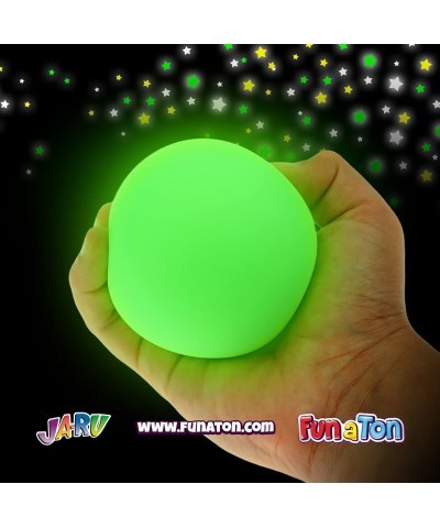 Squish Attack Glow in The Dark Stress Ball (3 Balls) Squishy Fidget Ball for Kids Teen & Adult. Glowing Sensory Stress Relief...