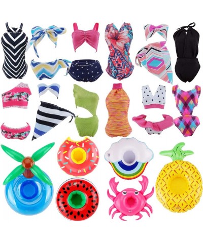 11 Items- 3Pcs Doll Beach Bikini Swimsuit + 3Pcs Swim Ring + 5Pairs Shoes for 11.5 inch Girl Doll（Random Style） $18.46 Doll A...