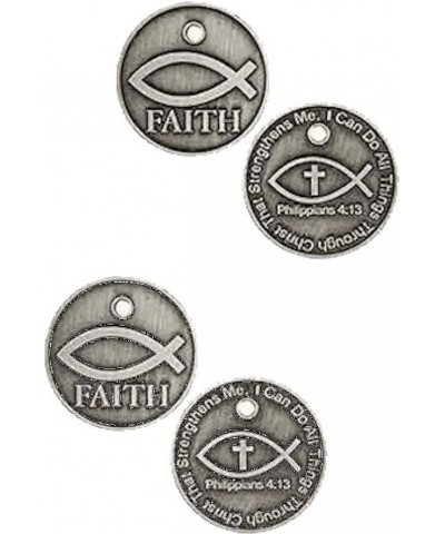 3 Coins All Things Through Christ Faith Jesus Fish Pocket Coins (Set of 3) $23.92 Money & Banking Play Toys