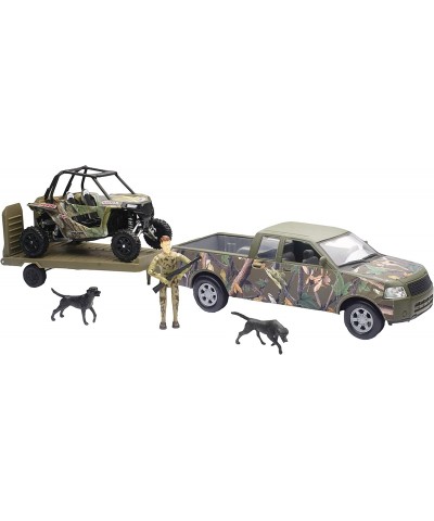 Green Camo Pickup Truck with Polaris Razor and Figure Set $85.56 Kids' Play Trucks