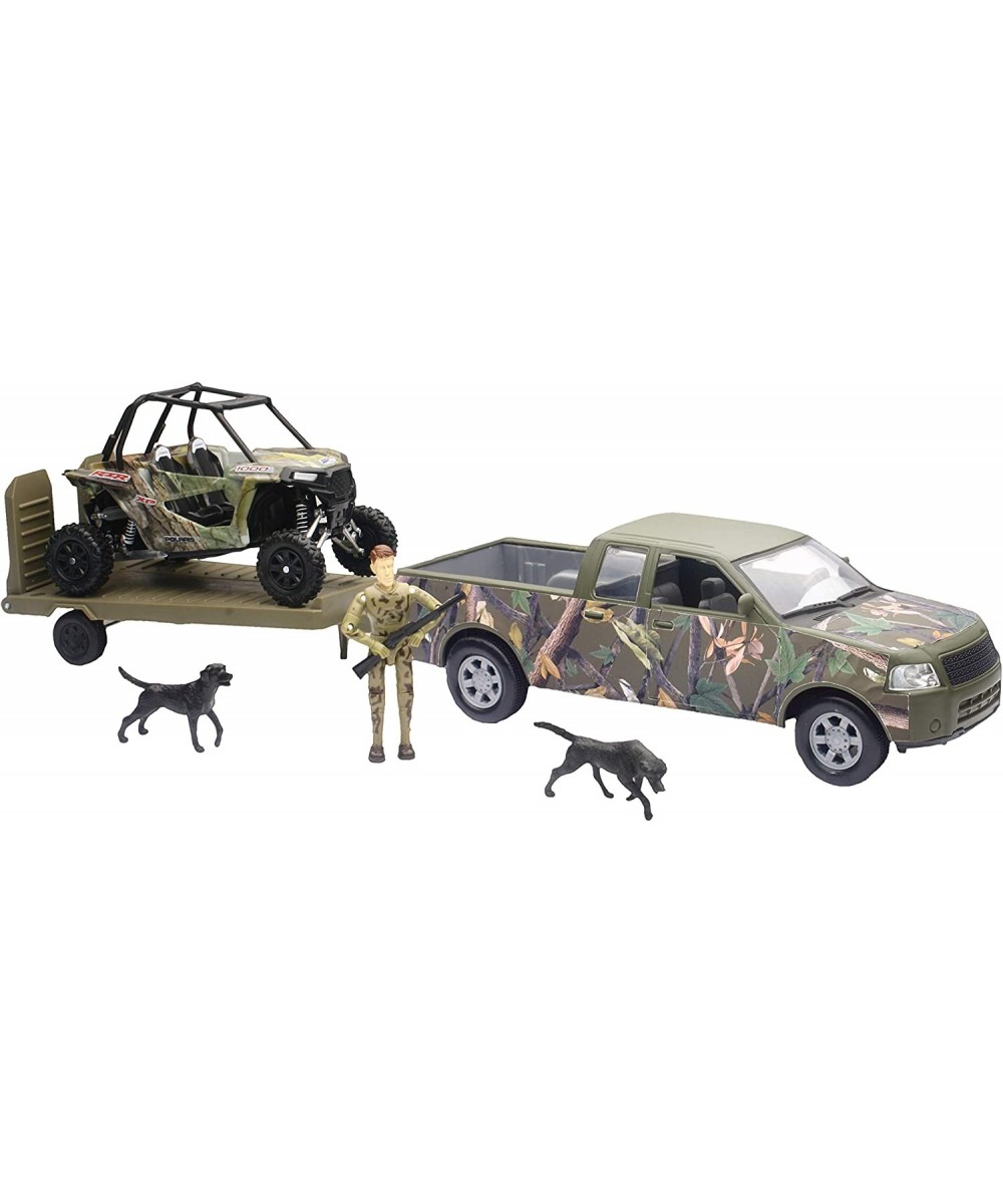 Green Camo Pickup Truck with Polaris Razor and Figure Set $85.56 Kids' Play Trucks