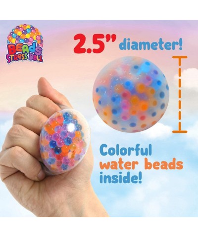 Stress Balls for Kids Adults 6 Pack Fidget Squishy Stress Balls with Water Bead Anxiety Stress Relief Toys Squeeze Balls Squi...