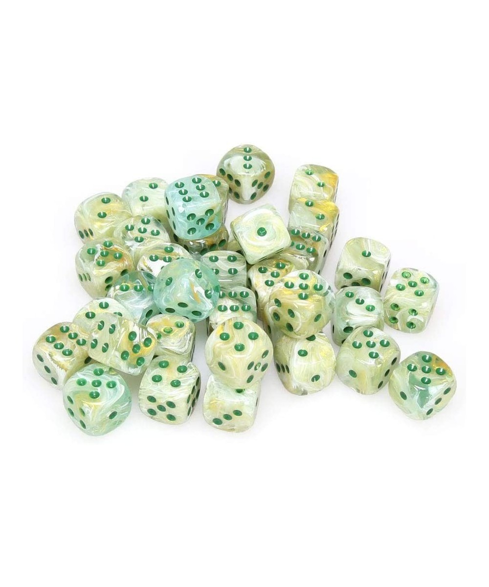 DND Dice Set-D&D Dice-12mm Marble Green and Dark Green Plastic Polyhedral Dice Set-Dungeons and Dragons Dice Includes 36 Dice...