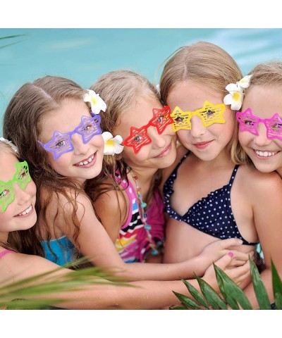 36 Pcs Kids Plastic Shutter Shades Star Glasses Assorted Colors Star Sunglasses Fun Slotted Star Shaped Glasses for Kindergar...