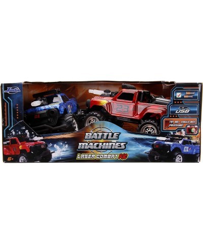 Battle Machines 1:16 Laser Combat RC Remote Control Car 2-Pack 2.4 GHZ Red/Blue Truck Toys for Kids and Adults (251109005) $8...