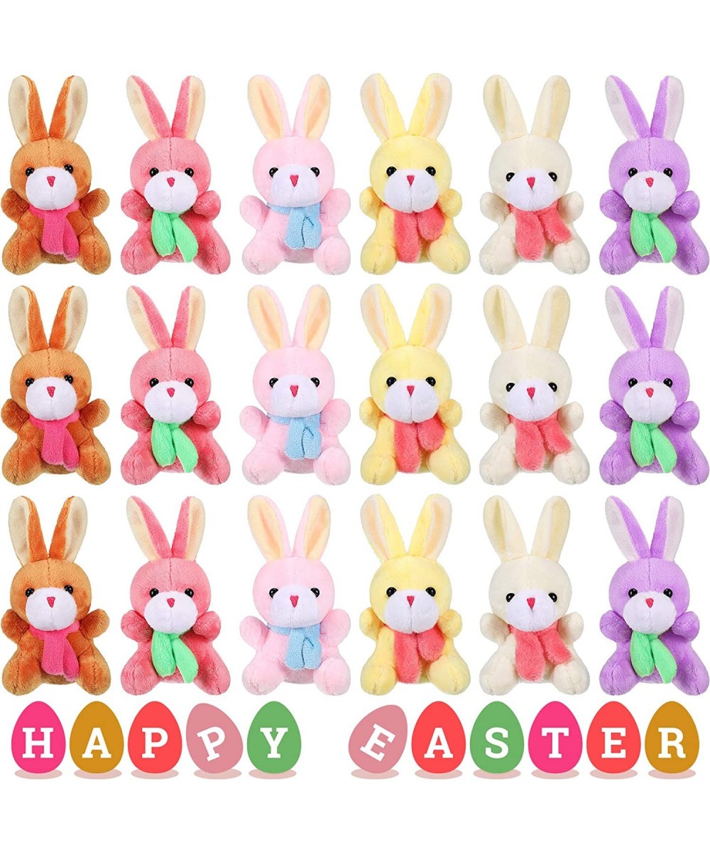 12 Pieces Easter Bunny Rabbit Plush Stuffed Animals Plush Toys 4 Inch Stuffed Bunny Toys Soft Tiny Rabbit Doll Plush Hanging ...