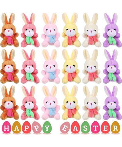 12 Pieces Easter Bunny Rabbit Plush Stuffed Animals Plush Toys 4 Inch Stuffed Bunny Toys Soft Tiny Rabbit Doll Plush Hanging ...