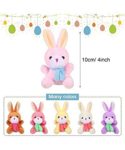 12 Pieces Easter Bunny Rabbit Plush Stuffed Animals Plush Toys 4 Inch Stuffed Bunny Toys Soft Tiny Rabbit Doll Plush Hanging ...