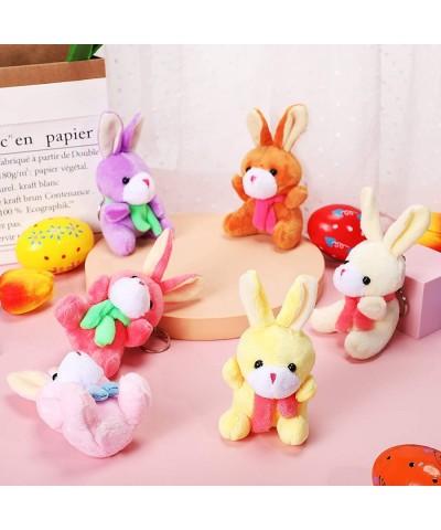 12 Pieces Easter Bunny Rabbit Plush Stuffed Animals Plush Toys 4 Inch Stuffed Bunny Toys Soft Tiny Rabbit Doll Plush Hanging ...