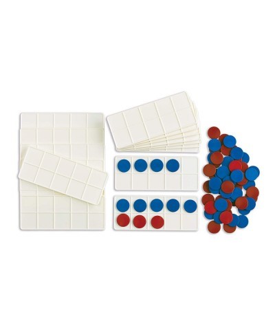 Ten Frame Classroom Set - Math Manipulatives for Kids - 16 Plastic Ten Frames - 160 Counters - Classroom Math Supplies $56.66...