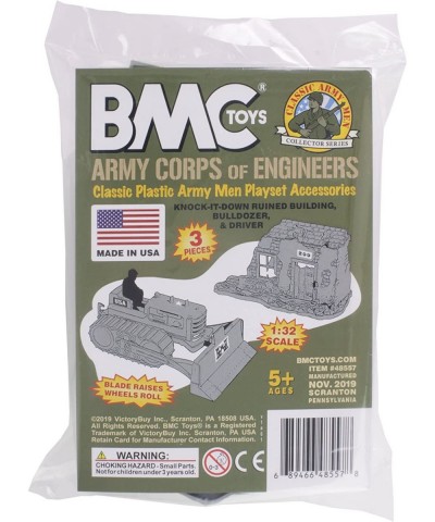 BMC Classic Army Corps of Engineers Bulldozer Building Plastic Army Men Playset $26.10 Play Figure Playsets