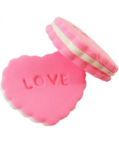 Artificial Fake Dessert Macaron Cake Cookie Playset Toy Food Prop for Home Kitchen Display Decoration Pack of 12 (Pink Love) ...