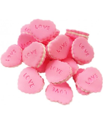 Artificial Fake Dessert Macaron Cake Cookie Playset Toy Food Prop for Home Kitchen Display Decoration Pack of 12 (Pink Love) ...