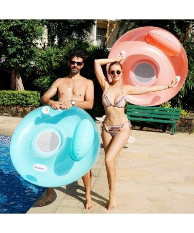 2Pack Pool Floats Chair Inflatable Pool Float Chair with Backrest Lake River Pool Floaties for Adults (Blue Pink) $44.58 Swim...