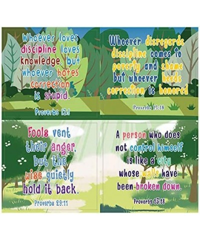 Christian Character Building Stickers for Kids Series 2 (5 Sheet) - Total 60 pcs (5 x 12pcs) Individual Small Size 2.1 x 2 In...