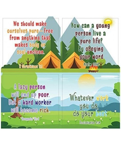 Christian Character Building Stickers for Kids Series 2 (5 Sheet) - Total 60 pcs (5 x 12pcs) Individual Small Size 2.1 x 2 In...