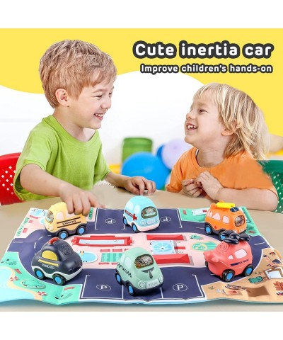 Inertia Baby Toy for 1 Year Old Boy Cars Gifts with Storage Bag 6 Pcs Push and Go Toys Kids Toys Car for Girls Boys Early Edu...