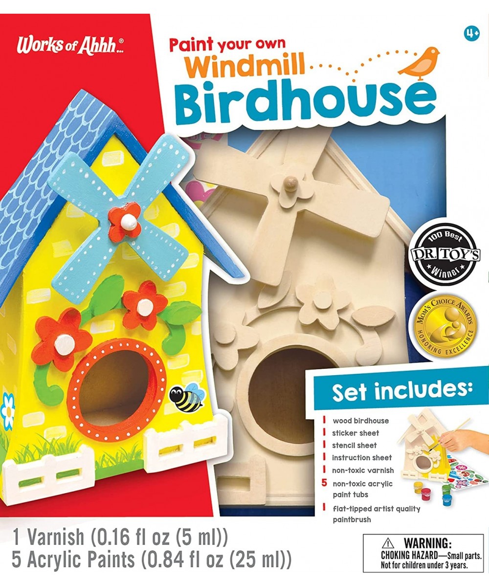 21637.03: Classic Wood Paint Kit - Windmill Birdhouse $26.90 Craft Kits