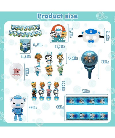 97 Pcs Octonauts Birthday Party Supplies Octonauts Birthday Decorations Include Birthday Banner Cake Toppers Balloons Hanging...