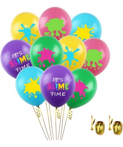 50Pcs Slime Balloons for Slime Birthday Party It's Slime Time Party Balloons Bouquet 12 Inch Latex Balloons for Kids Colorful...