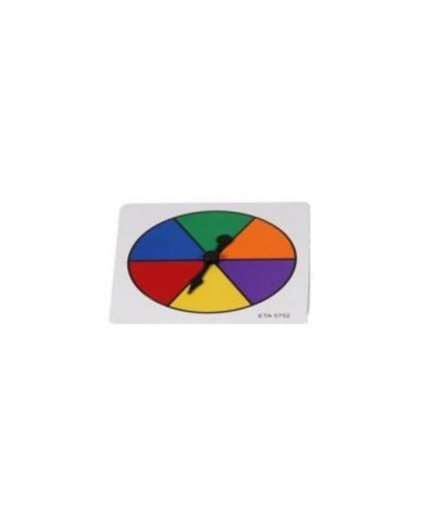 Rainbow Color Spinners Probability Spinner Dry Erase Spinner Wheel Plastic Spinners for Classroom Arrow Game Spinner Math Cla...