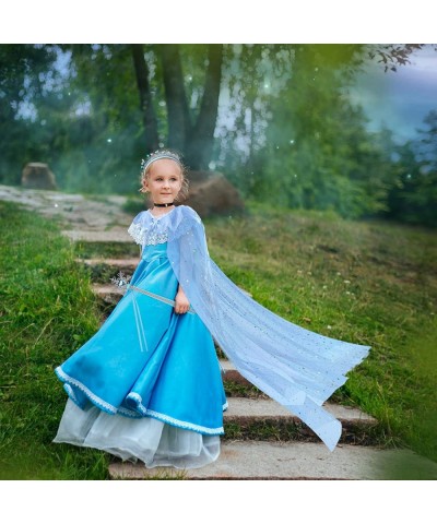 5 Pieces Halloween Girls Costume Accessories Princess Dress up Cape Cloak Headband Choker Gloves Wand for Girl Presents $27.1...