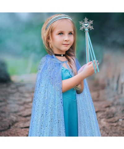 5 Pieces Halloween Girls Costume Accessories Princess Dress up Cape Cloak Headband Choker Gloves Wand for Girl Presents $27.1...