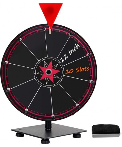 Spinning Wheel for Prizes 10 Slots Color Prize Wheel with Eraser 12 Inch Spin Wheel with Stand Roulette Wheel for Tabletop - ...