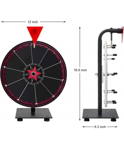 Spinning Wheel for Prizes 10 Slots Color Prize Wheel with Eraser 12 Inch Spin Wheel with Stand Roulette Wheel for Tabletop - ...