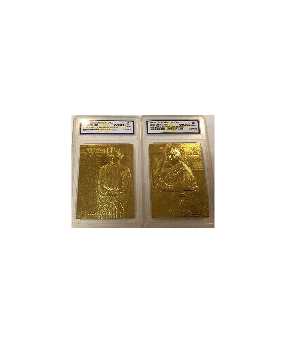 Star Wars Luke Skywalker & Princess LEIA Darth Vader GEM-MT 10"23 KT Gold Card LOT! 1/10 000! $57.88 Trading Cards & Accessories