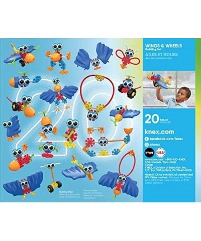 Kid Wings & Wheels Building Set - 65 Pieces - Ages 3+ - Preschool Educational Toy $72.53 Toy Building Sets