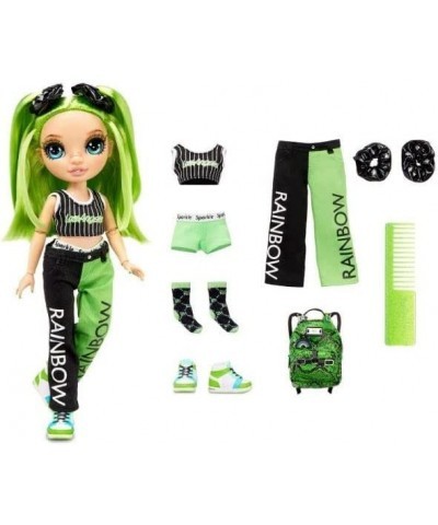 Junior High Fashion Doll with Accessories 9 Inch Collect All 6 Colors of The Rainbow (Jade Hunter (Green)) $48.97 Dolls