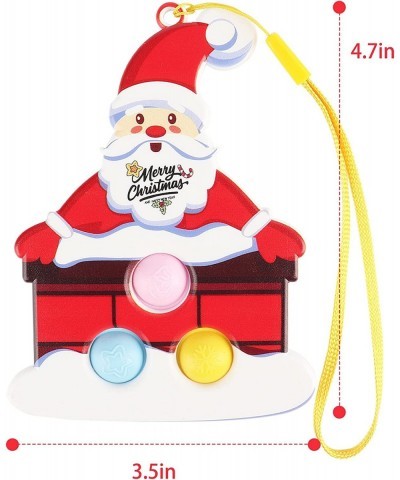 Christmas Ornaments Pop Fidget Toy Bag Mini Push Bubble Toy Simple Fingertip Toy Decompression Toy for All Ages Kids Unique f...