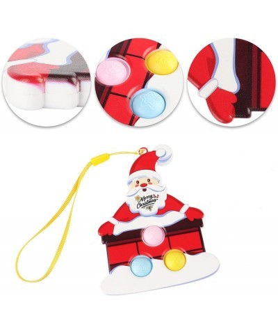 Christmas Ornaments Pop Fidget Toy Bag Mini Push Bubble Toy Simple Fingertip Toy Decompression Toy for All Ages Kids Unique f...