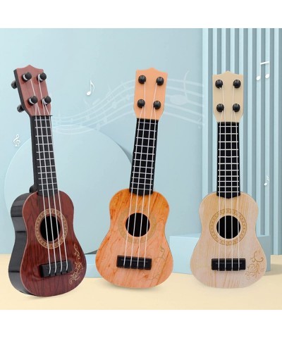 Mini Plastic Guitar Toy Simulation Music Enlightenment Musical Ukulele Toy Elastic Baby Classical Ukulele Toy for Entertainme...