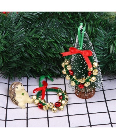 12 Pack Christmas Jingle Bell Wreath Ornament Craft Kits Xmas Party Decoration Bells Wreaths for Christmas Craft Supplies $19...