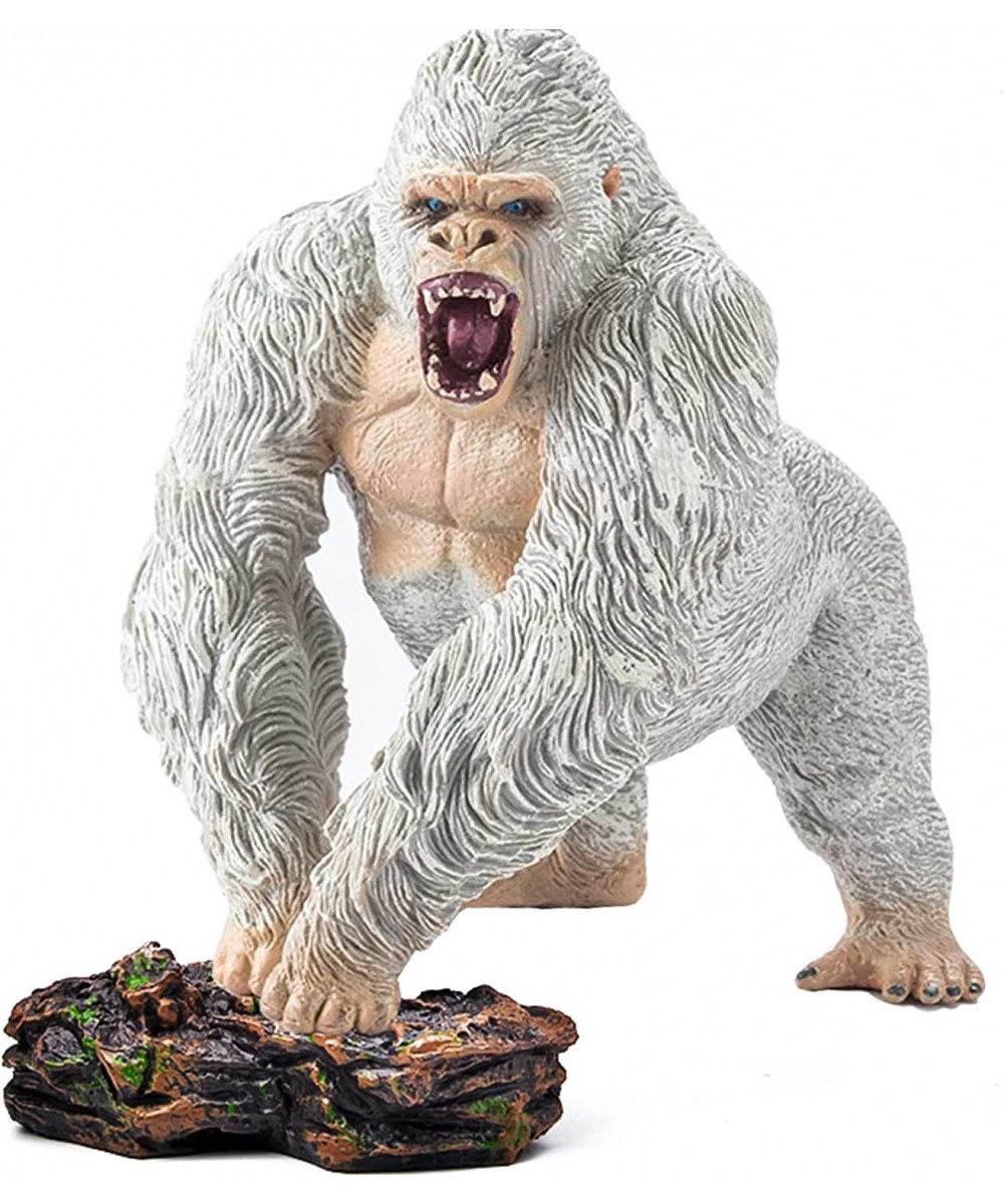 Gorilla King Kong Toys with Realistic Rock Action Figure Rampage Gorilla Fight Mode Gorilla Ape Solid Wild Animal Figurines f...