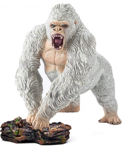 Gorilla King Kong Toys with Realistic Rock Action Figure Rampage Gorilla Fight Mode Gorilla Ape Solid Wild Animal Figurines f...