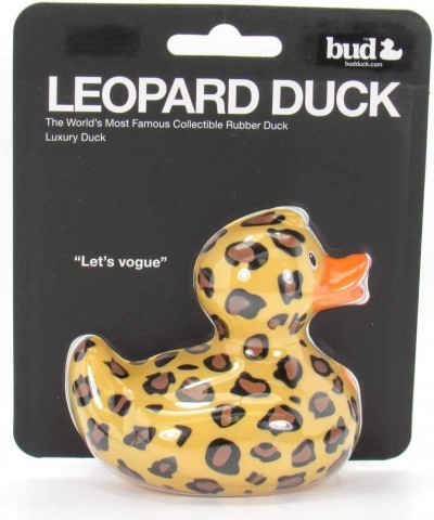 Leopard Rubber Duck Bath Toy by Bud Ducks | Elegant Gift Packaging - "Let's vogue!" | Child Safe | Collectable $34.04 Miniatu...