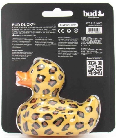 Leopard Rubber Duck Bath Toy by Bud Ducks | Elegant Gift Packaging - "Let's vogue!" | Child Safe | Collectable $34.04 Miniatu...