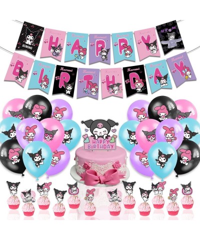 Party Decorations Cute My Theme Birthday Party Supplies Melody Cartoon Theme Party Set Include Banner Balloons Cake Toppers a...