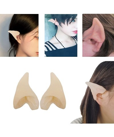 8 Pairs Elf Ears Latex Cosplay Fairy Pixie Elf Ears Soft Pointed Goblin Ears for Halloween Christmas Cosplay Dress Up Party F...