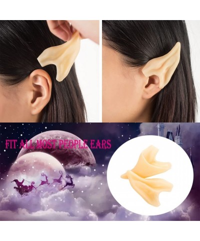 8 Pairs Elf Ears Latex Cosplay Fairy Pixie Elf Ears Soft Pointed Goblin Ears for Halloween Christmas Cosplay Dress Up Party F...