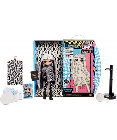 LOL Surprise OMG Lights Groovy Babe Fashion Doll with 15 Surprises Accessories Set | Includes Fashion Doll and Magic Black Li...