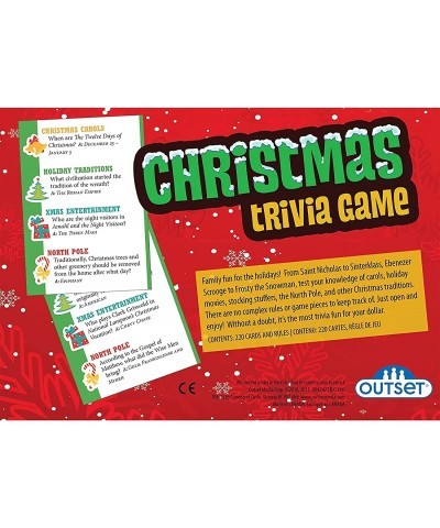 Christmas Trivia Game - Party Game - Holiday Travel Game - Family Game - Fun and Easy to Play - 70 Trivia Cards - For 2 or Mo...